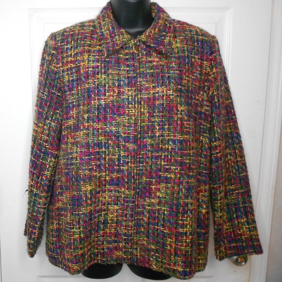 Alfred Dunner  Multi color petite jacket 14P - Picture 1 of 6